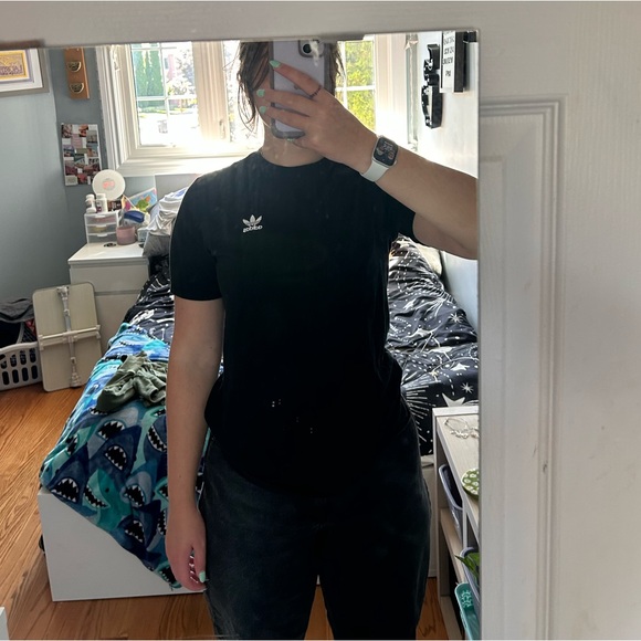 Adidas Plain Black Shirt - Picture 1 of 5